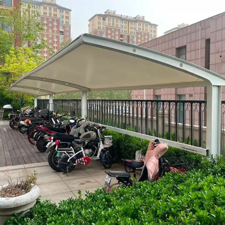 红原县膜结构电动车棚